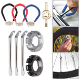 Multi-function Bicycle Spoke Wrench Kit Set Carbon Steel Road MTB Mountain Bike Cycling Tire Repair Steel Wire Adjustment Tools