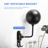 Wall-mounted Bike Helmet Holder 180 Degree Rotation Home Motorcycle Helmet Rack Cap Hat Display Storage Rack Hanger for Coats