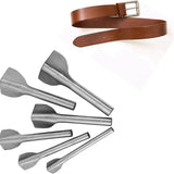 Set Of 6 DIY Leather Crafts V Punch Tape End Cutter For Home Leather Sewing, Making Tapes, Wallets (15-40Mm)