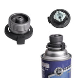 Outdoor Gas Adapter Tripod Butane Canister Adapter Collapsible Gas Stove Connector Gas Lamp Tank Stand Camping Equipment