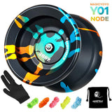 2020 Y01 Yoyo with Glove Bag + 5 Yoyo Strings Alloy Unresponsive Yoyo 10 ball stainless KK bearing Yoyo Toys for Children Adults