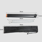 Camping Tripod Fire Hanging Pot Outdoor Campfire Cookware Picnic Grill Collapsible Cooking Tripod Outdoor Party BBQ