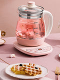 220V 1.6L Household Electric Health Preserving Pot Dessert Tea Porridge Stewing Cooking Machine Glass Kettle Multi Cooker