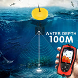FF1108-1CT Portable Fish Finder 100M/300FT Depth Fish Alarm Wired Fish Detector Waterproof Echo Sounder Sonar Fish