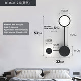 Nordic modern wall lamp Led minimalist wall lamp, living room bedroom, staircase lamp, home decoration bedside wall lamp install