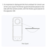 Pmma Sticky Lens Guards Protector With Adhesive Sticker Compatible For Insta360 Action Camera X3 Accessories
