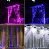 Eu/us-stecker 220 v 110 v Neue Jahr Urlaub Dekoration Flexible Fenster Beleuchtung Weihnachten 3*3 Led vorhang Licht String Hoc