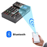 Freeboss E6 6 Channel Bluetooth 24 Dsp effect USB Record Computer Record Karaoke Party Studio Mobile Live Broadcast  Audio Mixer