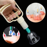 12Pcs/Set Vacuum Cupping Cans Strong Suction Acupuncture Massage Cups Magnetic Aspiration Treatment Suction Cans With Tube
