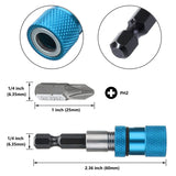 3PCS 60Mm Drywall Screw Bits Setter Magnetic Bit Holder 1/4 Inch Hex Shank Driver Bits Adjustable Depth Screw Holder