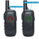 2pcs ABBREE AR-Q2 Professional Handy Walkie Talkie Mini VOX USB Charge UHF Two Way Radio Comunicador Transceiver Woki Toki