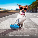 Squeaky Dog Toys for Aggressive Chewers Rubber Interactive Puppy Ball with Squeaker Almost Indestructible Tough Durable Pet Chew