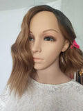 Chemical fiber wig women's short curly hair chemical fiber headgear