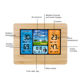 Wall Desk Alarm Clock Weather Station Digital Thermometer Hygrometer Wireless Sensor Forecast Temperature Watch 2 Colors