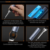 FNIRSI HS-01 Adjustable Temperature Soldering Iron DC 24V 80-420℃ Welding Solder Rework Station PD 65W Portable Repair Tool