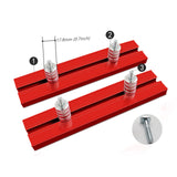 Woodworking 16/18/20mm Dog Hole Baffle Plate Planing Stop Board Workbench Aluminum Alloy Auxiliary T Track Clamp Saw Table Tools