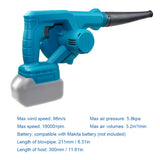 Electric Blower Strong Wind Leafs Blower Stepless Speed Change Dust Removal Fan Lithium Battery Power Supplys Home Snow Cleaner