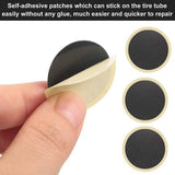 Dropship-40 Pcs Bicycle Tire Repair Kit Self-Adhesive Bicycle Tire Patch Bicycle Metal File to Fast Tire Repair