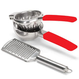 Lemon Squeezer Juicer,Citrus Juicer,Press with Silicone Handles Zester Grater,Grater Citrus Squeezer for Home