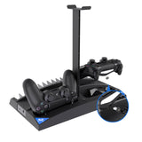IPEGA Game Vertical Stand 6 in 1 Multifunctional Cooling Fan Headphone Holder Controller Charging Base for PS4/PS4 Slim/PS4 PRO