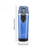 12V/24V Auto Car Heating Cup 350Ml Portable Electric Heated Mug Adjustable Temperature Electric  Travel Kettl