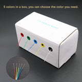 30AWG Flexible Tin Plated One-Core Copper Wire Test Cable 5 Color Mixed DIY Electrical Wire