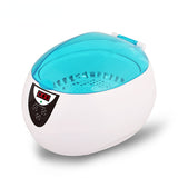 750ML Home Ultrasonic Cleaner Proffesional Jewelry Cleaners 5 Timers Glasses Watches Denture Keys Razor Brush Cleaning Machine