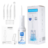 Water Flosser with 230ml Tank 5 Cleaning Modes IPX-7 Waterproof Cordless Rechargeable Oral Irrigator Electric Teeth Cleaner