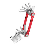 10 in 1 Multifunctional Bicycle Tire Repair Tools Kit Folding Multitool with Screwdriver Riding Cycling Equipment