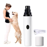 Painless USB Charging Dog Nail Grinders Rechargeable Pet Nail Clippers Quiet Electric Dog Cat Paws Nail Grooming Trimmer Tools