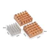 12 pcs Lot Raspberry Pi 3 Heat Sink Copper Aluminum Heatsink Radiator Cooler Kit for Raspberry Pi 3B+ Plus 2
