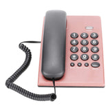 Home Landline Phone Wired Phones Desktop Corded Fixed Phone for Home Office Hotel Telephone Support Pause Mute Redial Function