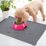 Silicone Pet Food Mats Tray Non Slip Pet Dog Cat Bowl Mats Placemat Dog Pet Cat Feeding Mat Waterproof Dog Cat Food Mats