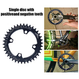Chainring Chain Wheel Crankset 94+96BCD Round Shape Bicycle Crank Single Plate for Outdoor Cycle Biking Entertainment