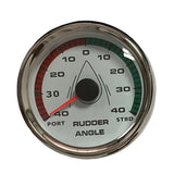 Marine Boat 85mm Rudder Angle Gauge Chrome 316L Bezel 9-32V 0-190Ω