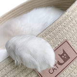 Hand Braided Rope Cat Nest Four Seasons General Cat Scratching Board Woven Cool Dog Bed House Grinder Claw Sofa Pet Product