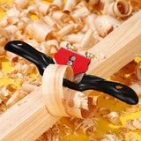 9Inch Adjustable Spokeshave with Flat Base Planer Cutting Edge Metal Blade Wood Working Hand Tool for Wood Craft Spoke Shave