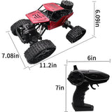 RC Dirt Bike 2 in 1  2.4GHz 4WD Racing All Terrain Rock Climbing Electric Monster Truck Track Car Belt High Speed Off Road Racin