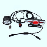For Bafang BBS01 BBS02 BBSHD Mid Drive Motor Electric Bike Waterproof Line Light Set with Brake Turn Signal Bike Light