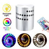 Led Wandlamp 3W Rgb Draadloze Aluminium Sconce Creative Wandlampen Voor Thuis Trap Badkamer Slaapkamer Indoor Verlichting Decor