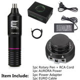Brand New Complete Tattoo Kit Set Proton Rotary Tattoo Pen Machine With AURORA Power Supply For Beginer Tattoo Artist