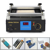 YIHUA 853A Digital Display Constant Temperature Heating  Preheating Soldering  Station High Power BGA Rework Station Preheating