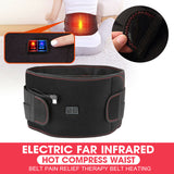 Electric Belly Waist Massager Hot Compress Waist Belt Pain Relief Therapy lumbar Support Heating Vibration Thermal Pad Band
