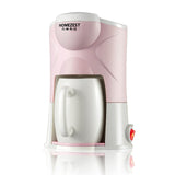 Coffee Tea Maker Stylish Home Portable Fully Automatic Mini American Coffee Machine Black and Pink EU Plug 220V Expresso Machine