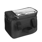 Cycling Insulated Bike Cooler Bag Water Resistant Bike Handlebar Bag Bike Basket Front Bag Pannier with Bike Phone Mount