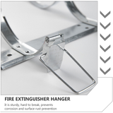 1pc Wall Mounted Fire Extinguisher Hanger Iron Fire Extinguisher Rack for Home