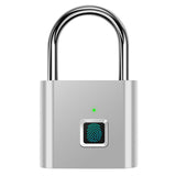 Keyless USB Rechargeable Fingerprint Smart Padlock Quick Unlock Zinc Alloy Door Loker Box Keyed Door Lock Home Security