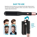 Men Beard Straightener Heating Comb Hair Straightener Brush Electric Mutifunctional Ceramic Hair Comb Quick Hair Styler