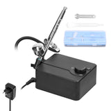 Multi-purpose Professional T182C 0.3mm Airbrush Max 30PSI Air Pump Set for Model Making DIY Art Painting
