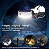 LED Camping Lantern Solar Tent Light 4 Light Modes Solar Lantern Flashlight For Outages Hurricane Emergency Hiking